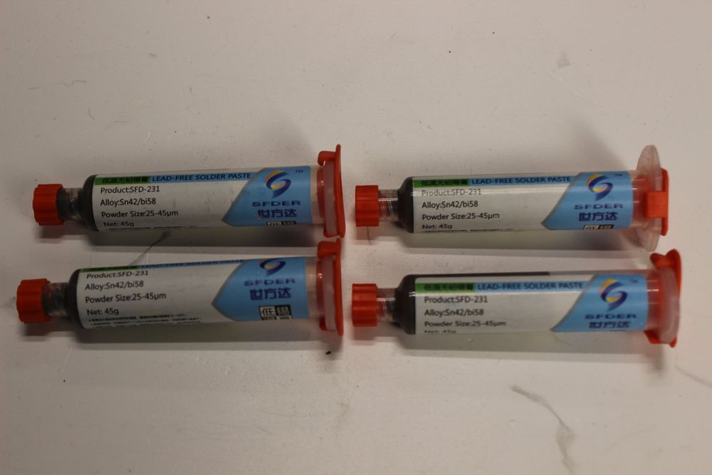 4 stk Lötpaste 45g, bleifrei (Neu und originalverpackt) in Schüpfen für
