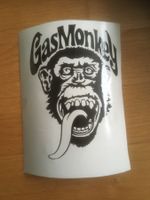 Gas Monkey Aufkleber in schwarz