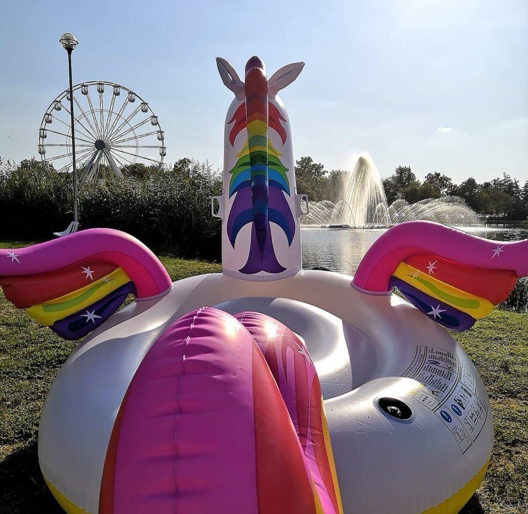 Salvagente: Aufblasbares riesen Einhorn grosse Version – Nuovo e nell'imballaggio originale da Murten venduto da Inf-shop 2