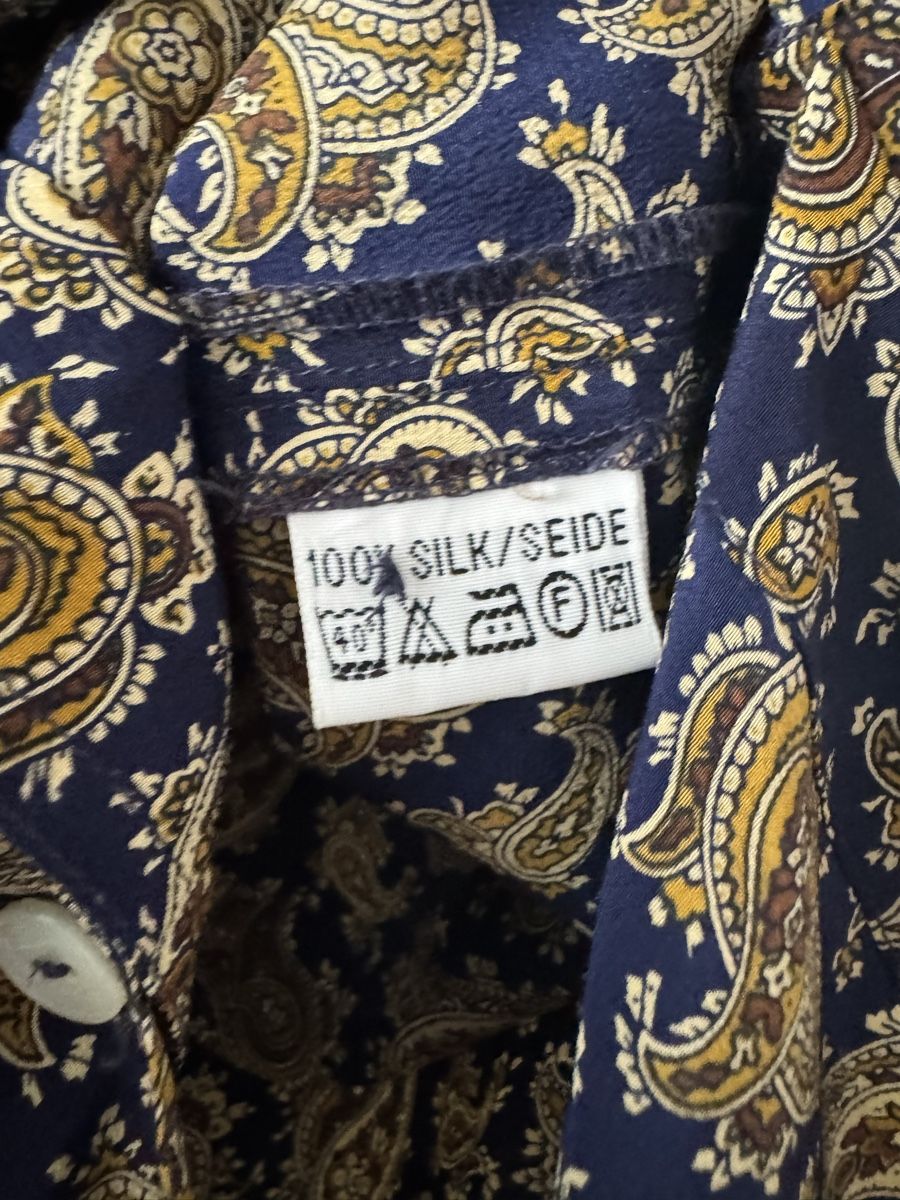 Camicette: Vintage 100% Seide Hemd Bluse – Usato da Obfelden venduto da cesarina10 5