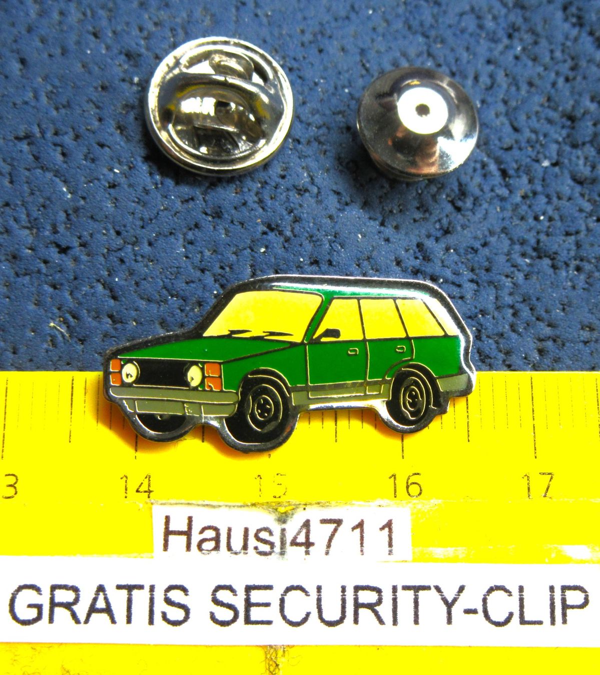 Land Rover Plaketten & Abzeichen: RANGE ROVER 1965 AUTO PIN GLASIERT MIT SECURITY-CLIP KLEIN – Gebraucht aus Ettingen von Hausi4711