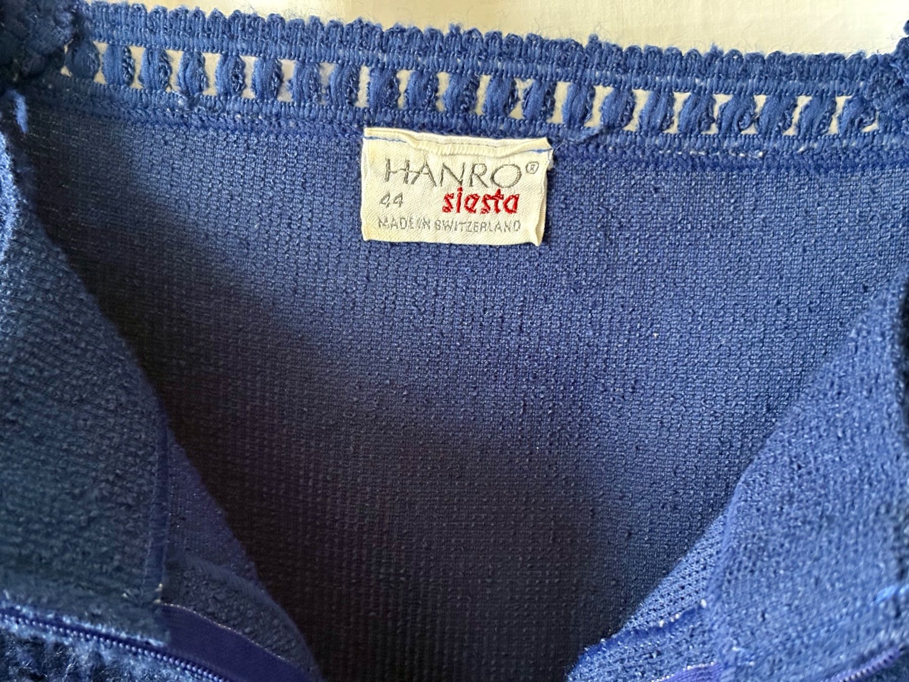 Hanro Vestiti: Dunkelblaues Frottee-Trägerkleid – Usato da Oberrieden venduto da pet_n2c2 2