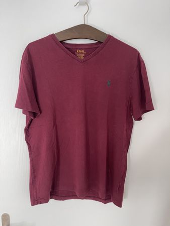 Polo Ralph Lauren T-Shirt, bordeaux, Gr. M, Top, y2k