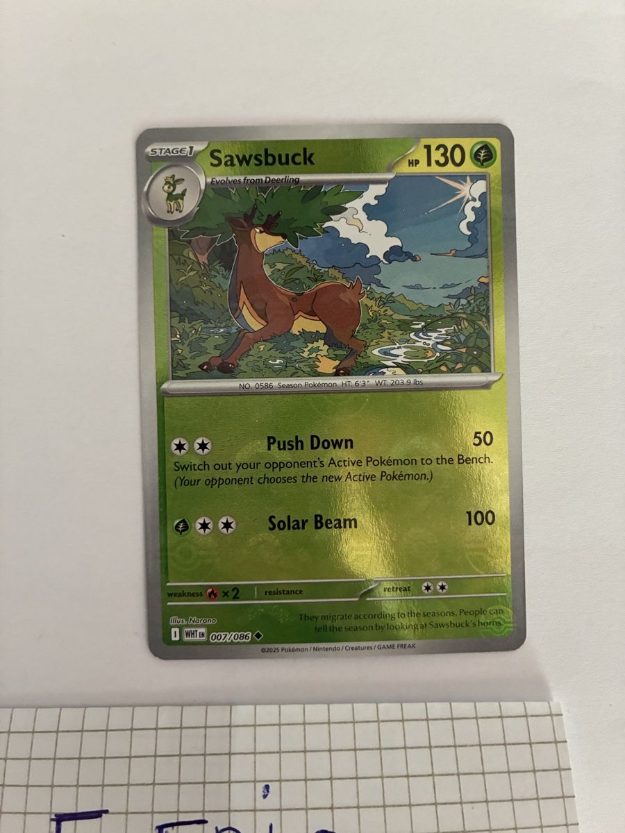 Pokémon Carte collezionabili: Sawsbuck 007 pokeball EN Pokemon – Nuovo (secondo la descrizione) da St-Aubin-Sauges venduto da Mdwischh98