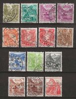 CH201y - Paysages 1936 papier lisse obl. (avec 205y)