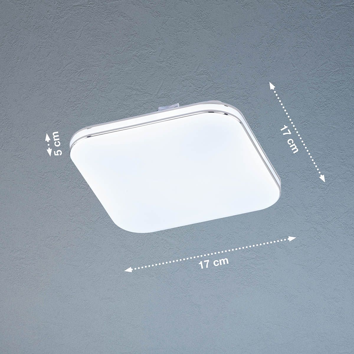 Lampadari & plafoniere: LED Deckenleuchte, Weiss, 17 cm x 17 cm – Nuovo (secondo la descrizione) da Kreuzlingen venduto da Smart-Light 2