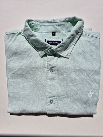 McNeal Hemd mintgrün Grösse XL 100% Leinen