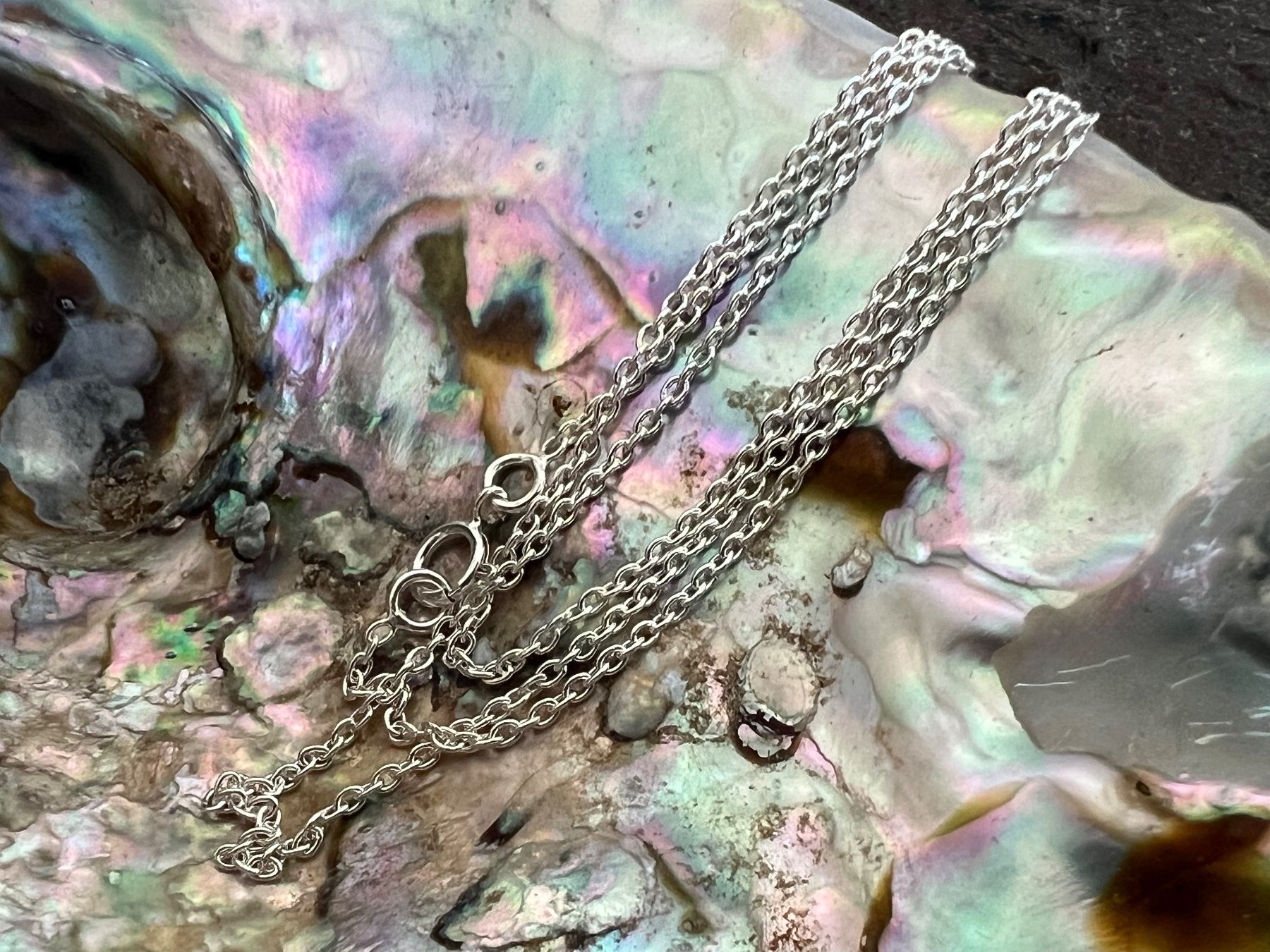 Catenine: Silber Kette 45cm - Durchmesser 2,8mm  - 2,2g leicht u. hell – Nuovo (secondo la descrizione) da Bern venduto da Jiffy