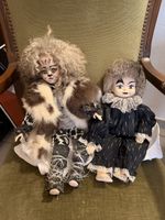 2 Musical Cat Porzellanpuppen