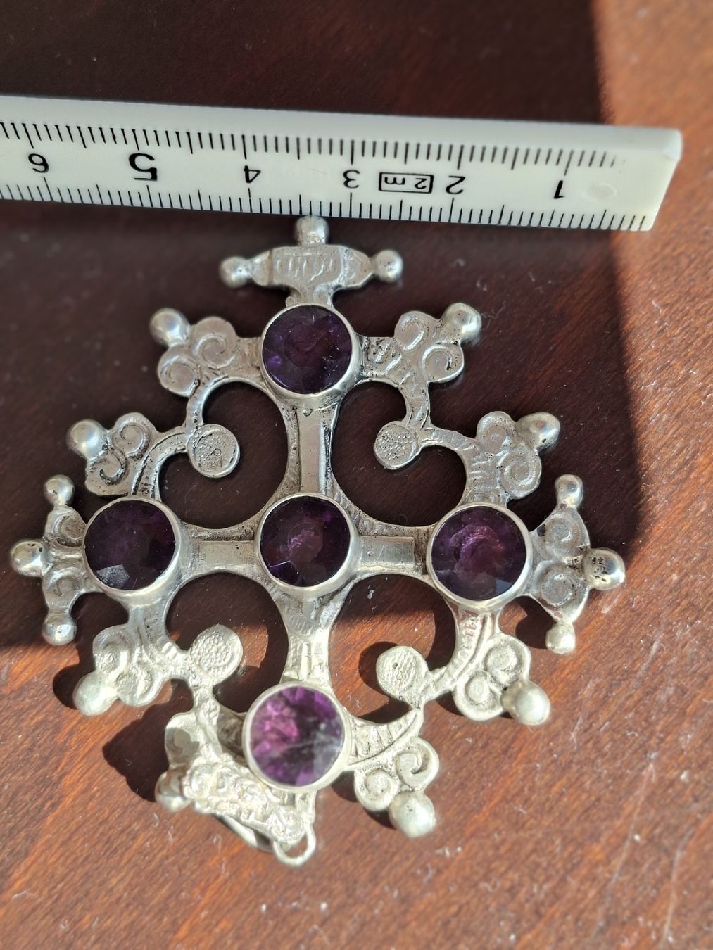 Anhänger: Schmuckanhänger Jerusalem Amethyst Silber vintage – Gebraucht aus Niederlenz von bagua1 5