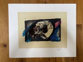Rolf Knie, Lithografie 44/100, 1987
