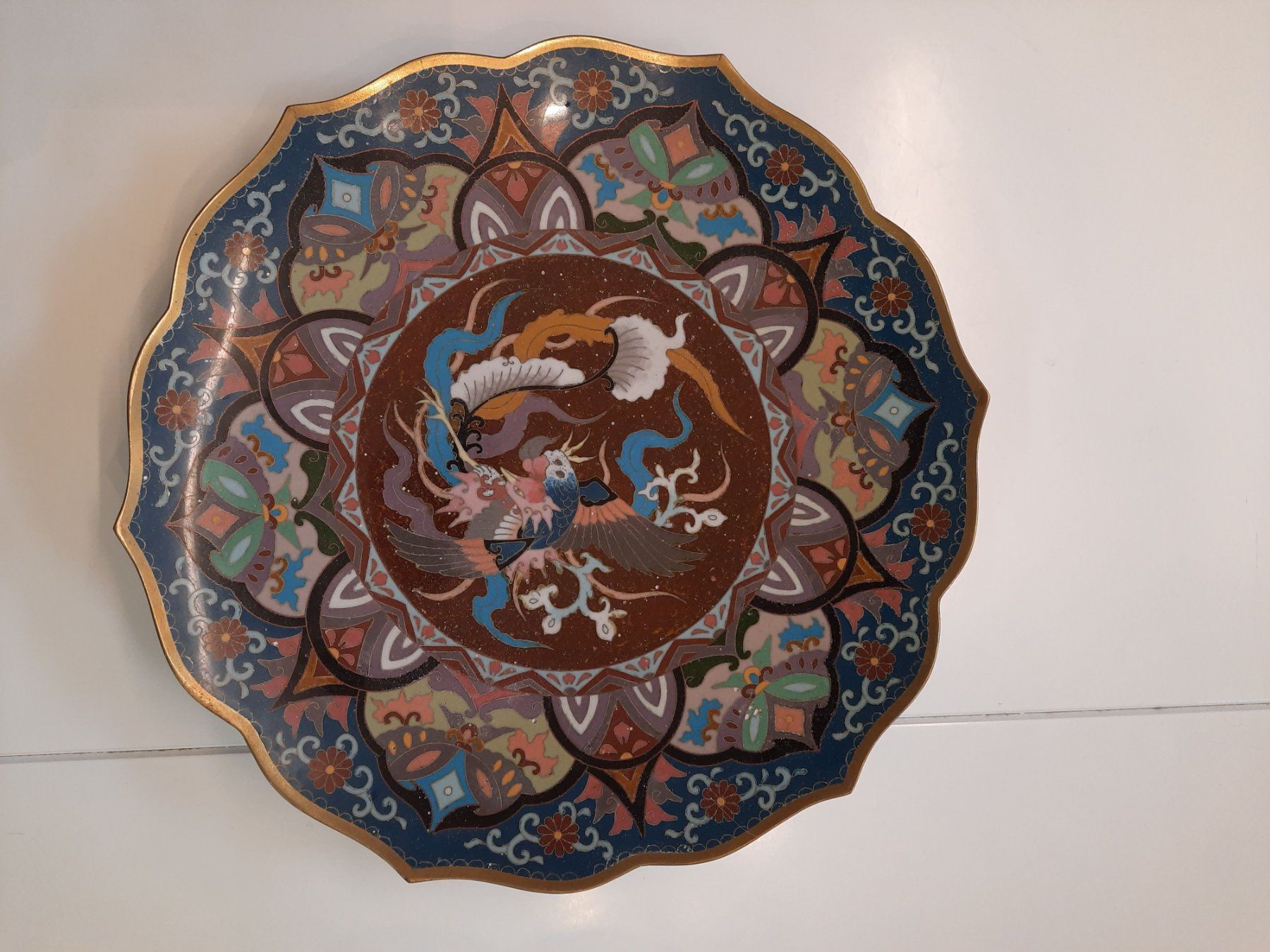 Piatti: wunderschöner Cloisonné-Teller – Usato da Thun venduto da Norsi21