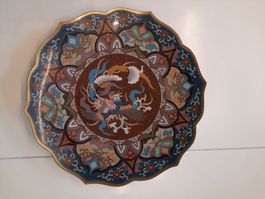 wunderschöner Cloisonné-Teller