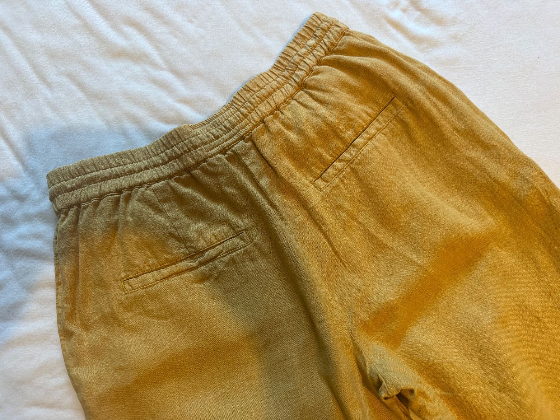 Marc O'Polo Pantaloni: Senfgelbe Marc O' Polo Leinenhose 34 – Nuovo (secondo la descrizione) da Bern venduto da Tar_z9zd 2