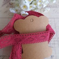 Spitze Spitzenband rosa dunkel pink 5M dentelle coton