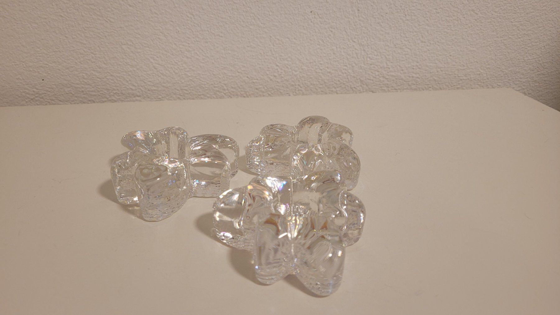 Portacandele: Set Kerzenhalter Glas Aurora Borealis – Usato da Schaan venduto da car_wrv2 2