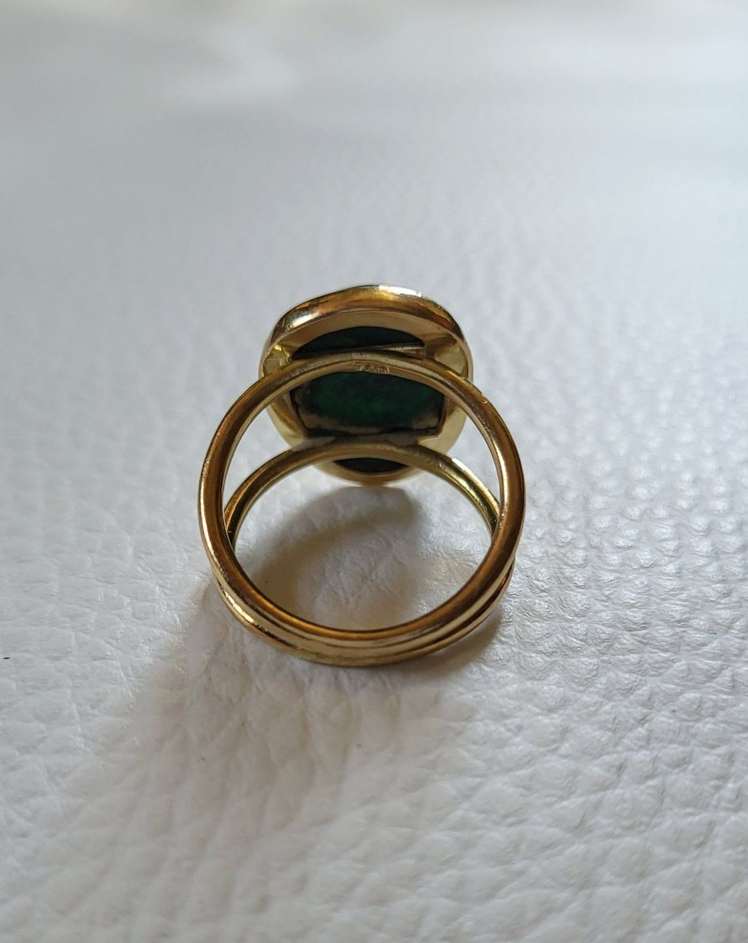Anelli: 18 Karat 750 Massiv Gold Ring Mit Stein – Usato da Wald ZH venduto da Dasilver 7