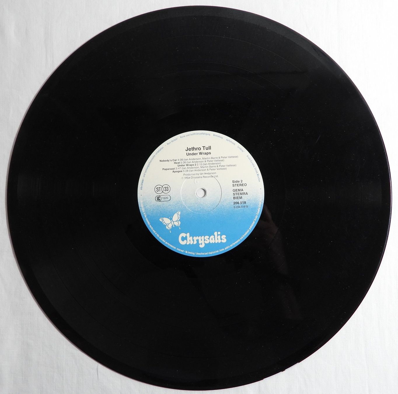 Vinyles: JETHRO TULL UNDER WRAPS LP 1984 – D'occasion à Dübendorf par mar_85sd 6