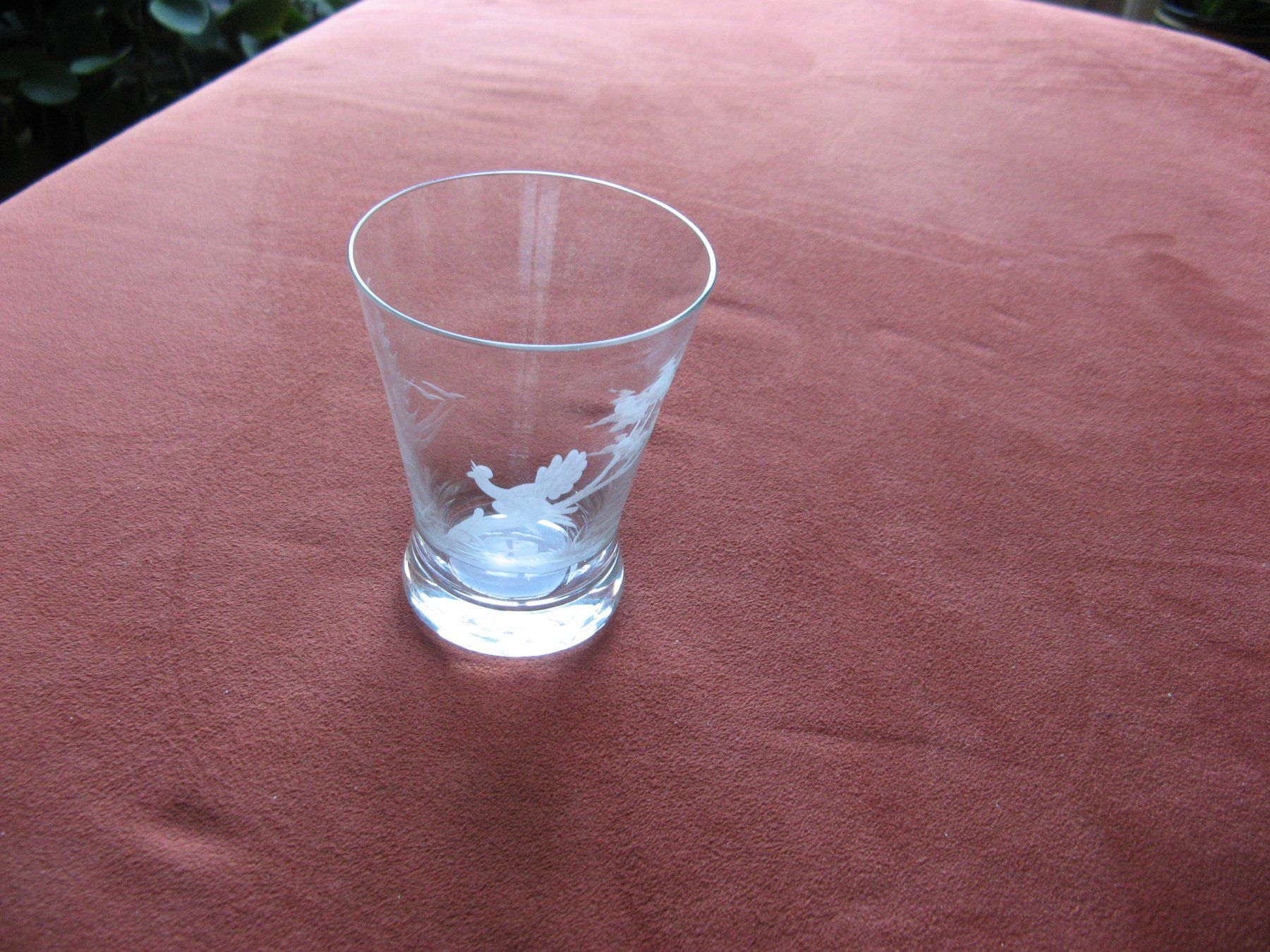 Gläser: Glas mit Vogel auf Baum – Gebraucht aus Zürich von apil 3