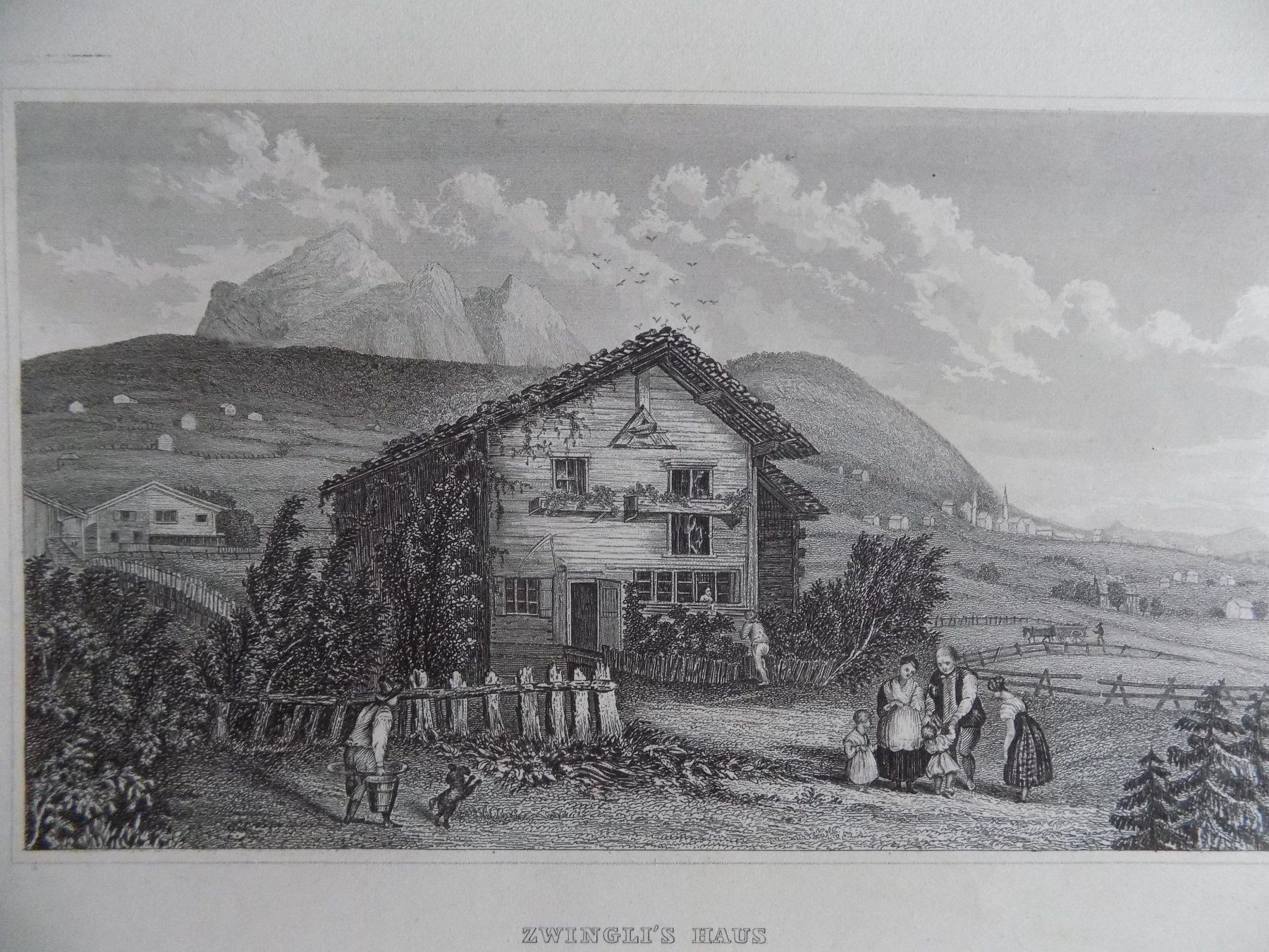 Stiche: Zwingli's Haus Wildhaus – Gebraucht aus Risch von Antikfee 3