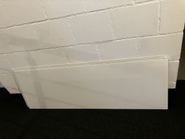 Deckplatte Besta Glas weiss