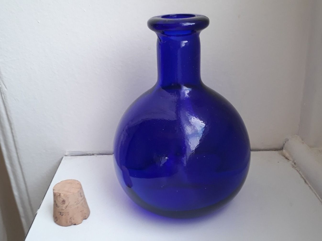 Accessori: Blaue bauchige Flasche – Usato da Zürich venduto da wildflower26 1