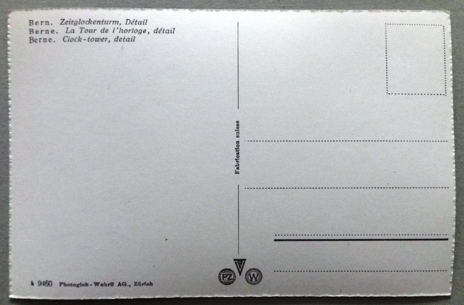 Cartoline postali: Bern - Zeitglockenturm, Détail – Usato da Fétigny venduto da Billy2miny 1