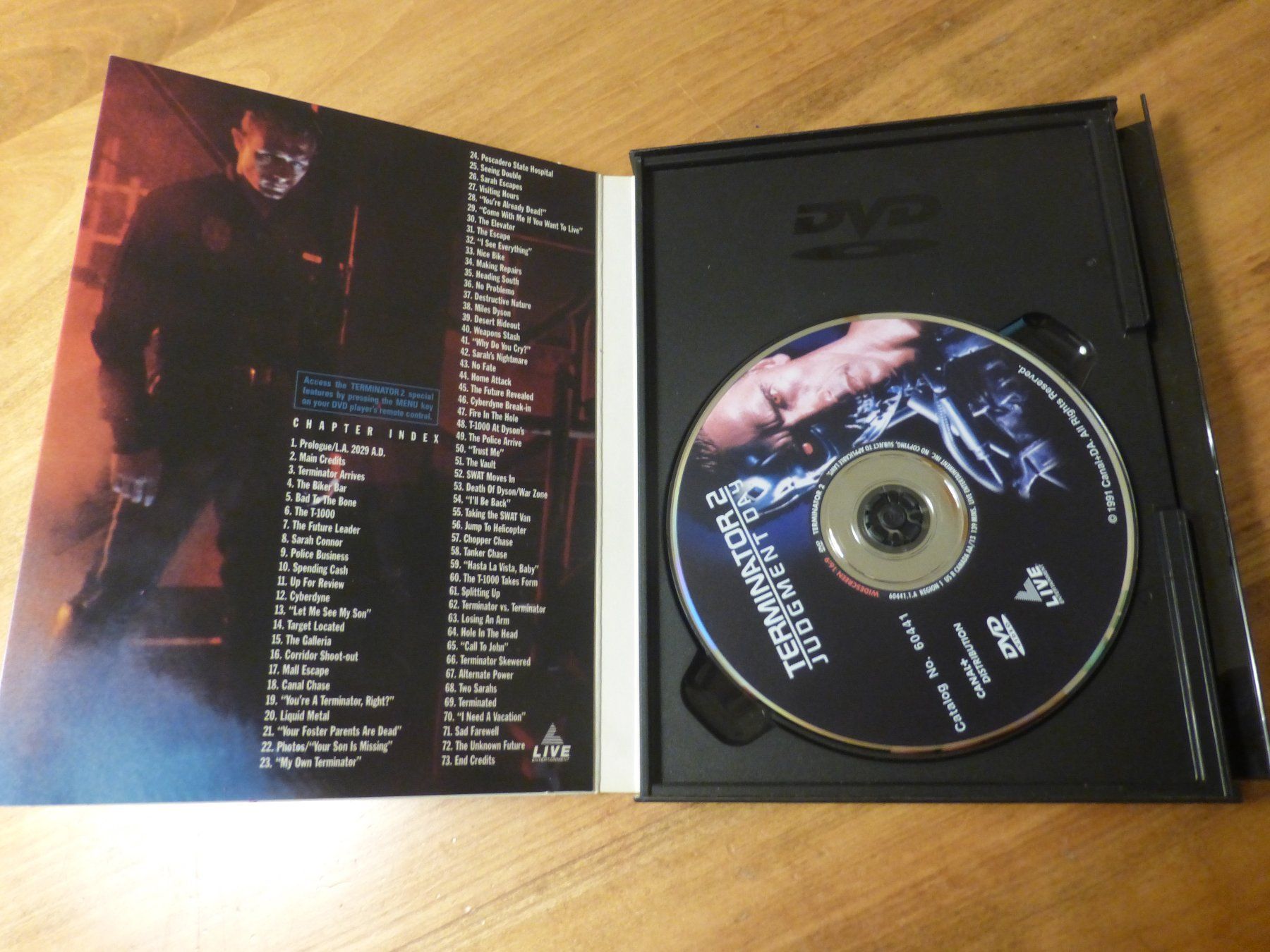 Tutti i DVDs: Terminator 2 Judgement day DVD – Usato da Zumikon venduto da psisound 7
