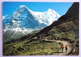 Eigernordwand und Mönch, Wanderweg Männlichen-Kl. Scheidegg