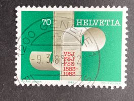 Schweiz 1983 VSJ Journalisten 70 Vollstempel GENEVE 1 9.3.83