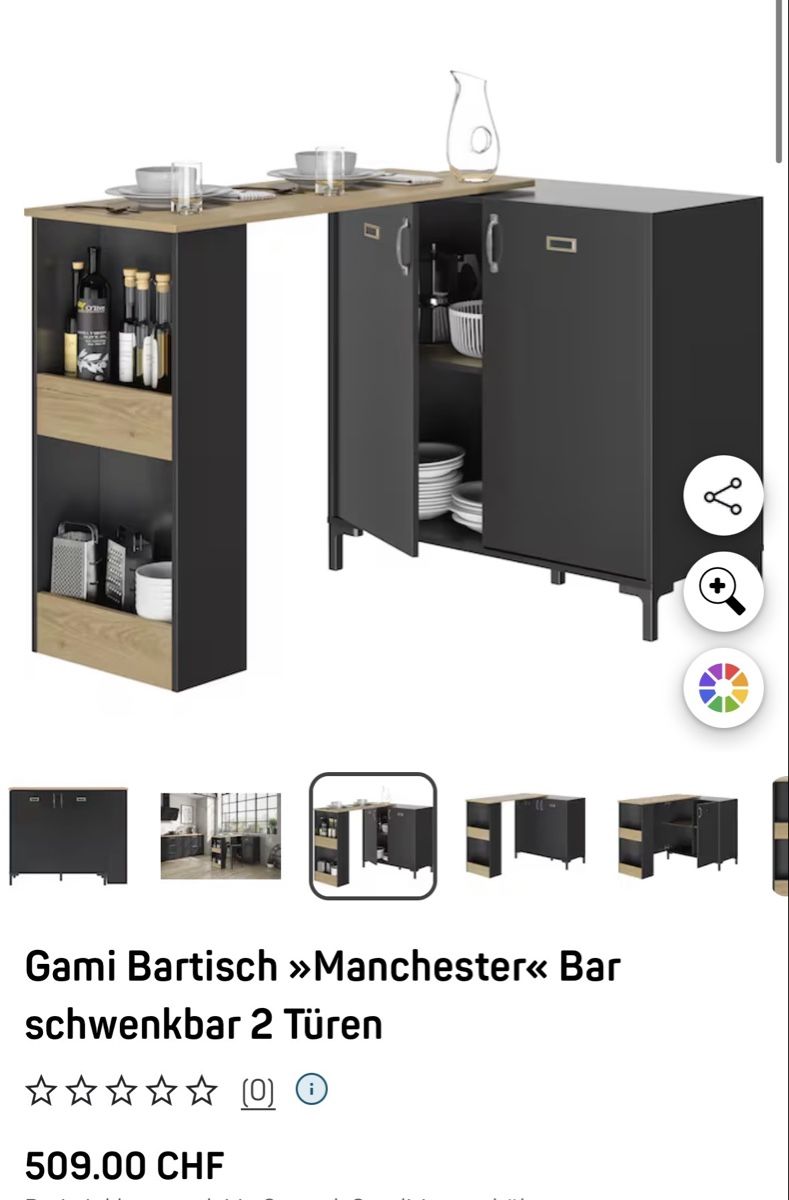 Ladenausstattungen & Messebau: Bartisch Holzoptik Schwarz – Gebraucht aus Wittenbach von sas_j7xx