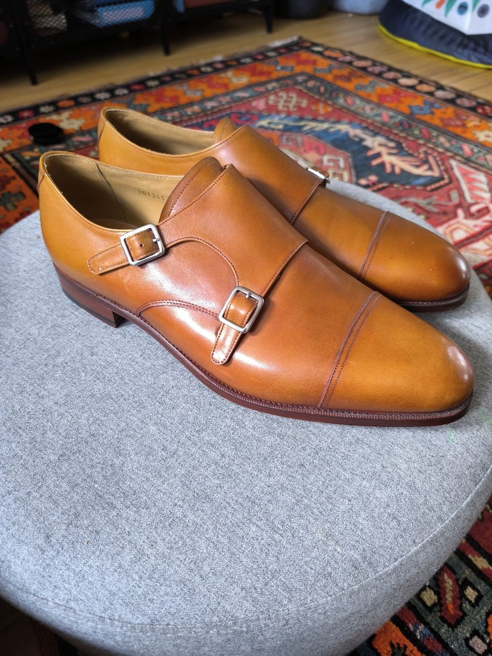 Spanische Lederschuhe Meermin, handgemacht, ungetragen (Nuovo