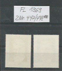 Alle Briefmarken: FL 1969 ZNr. 447/448** – Neu (gemäss Beschreibung) aus Landquart von Rber 1