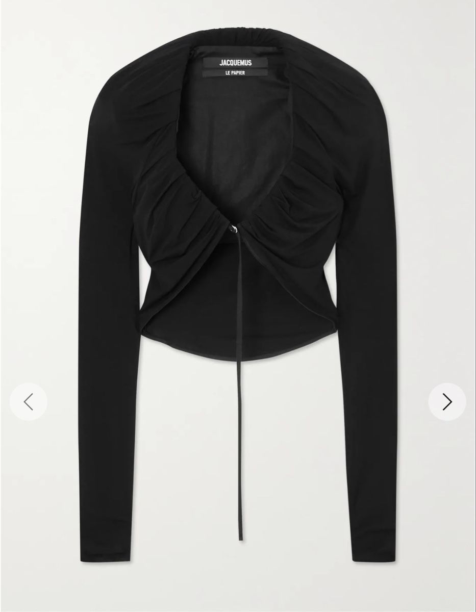 Jacquemus Top: Jacquemus Black Long Sleeve Top - Size 34 – Nuovo (secondo la descrizione) da Horgen venduto da Elizhadz