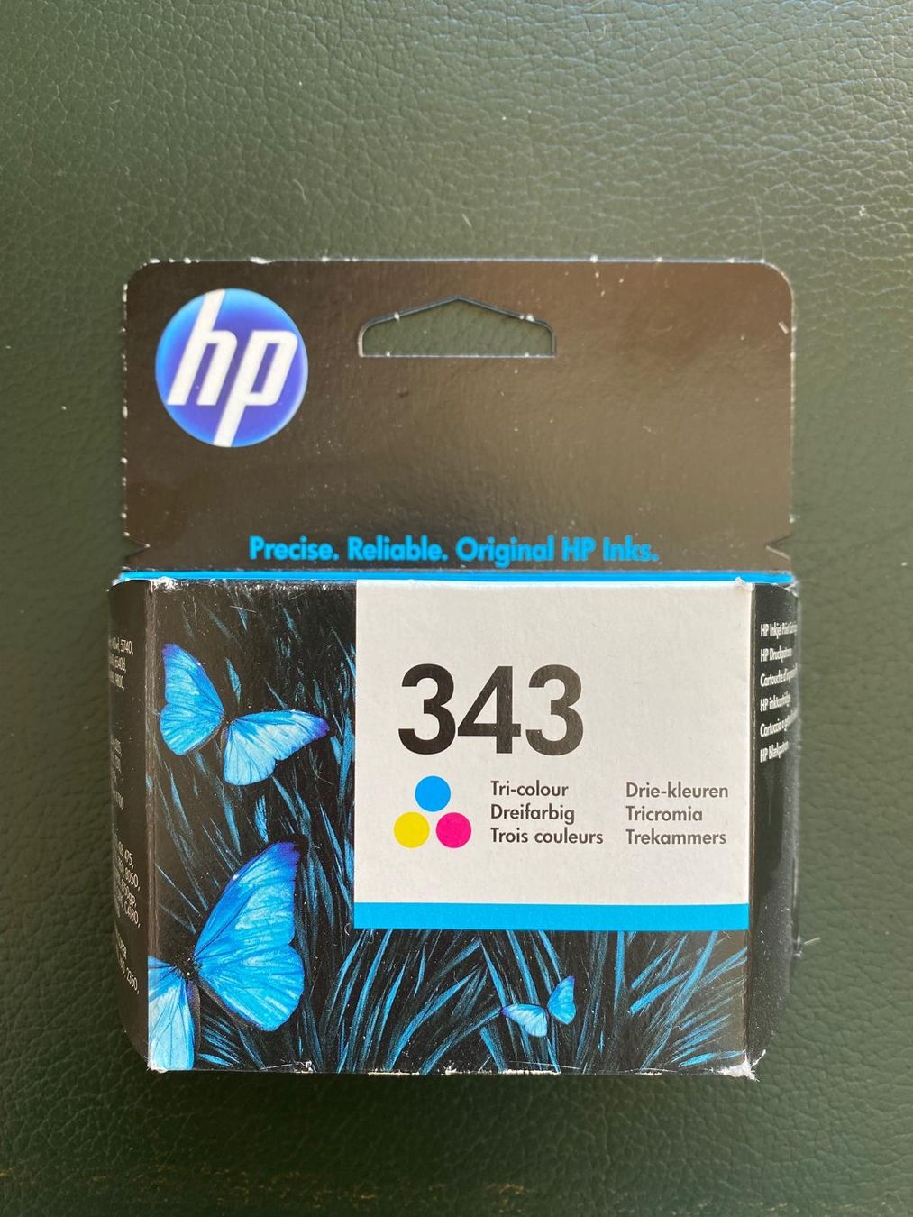 Hewlett Packard Cartucce per stampanti & toner: Original HP Tinten 343 Tri colour – Nuovo e nell'imballaggio originale da Brione s. Minusio venduto da batwoman3
