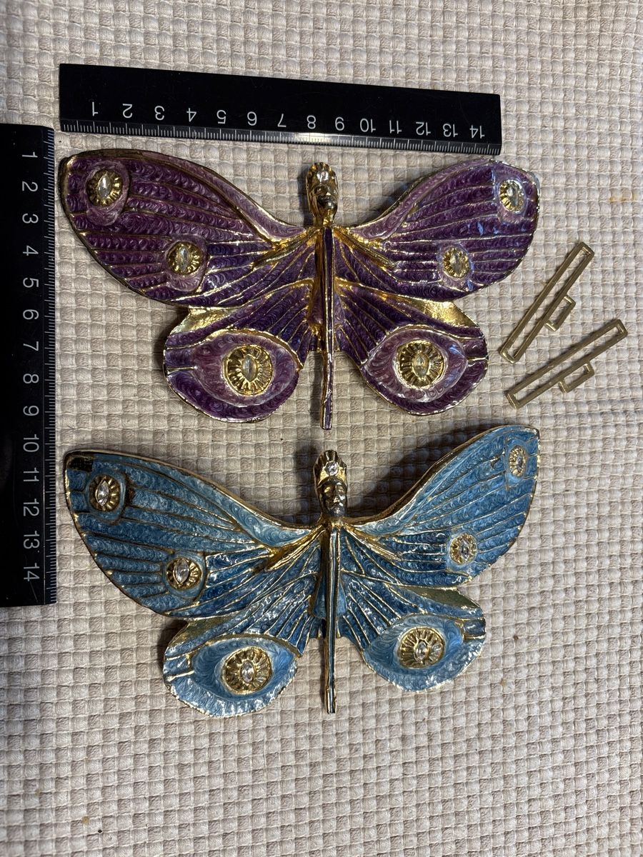 Fibbie per cinture: 2 Grosse Gürtelschnallen Schmetterling – Usato da Rümlang venduto da euqinom16