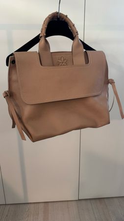 Handtasche Maliparmi Leder beige guter Zustand