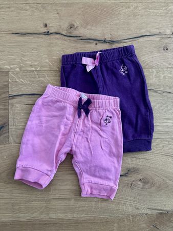 Set of 2 bio cotton baby pants size 56