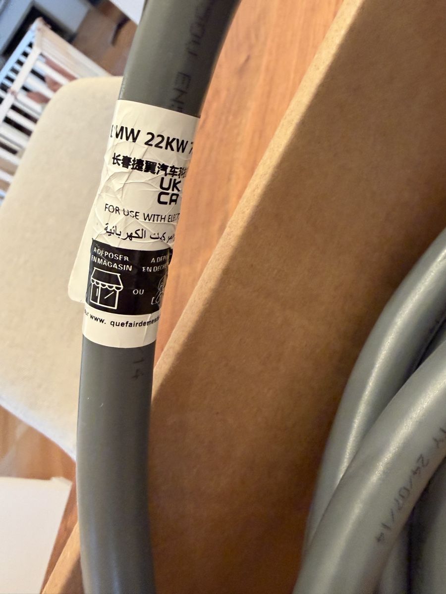 Cavi: Auto Ladekabel Typ 2 22KW 32A 5m mit Tasche – Usato da Zürich venduto da blancali 4