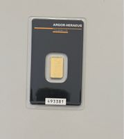 Goldbarren Argor-Heraeus 2g Feingold 999.9 im Blister