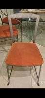 Stuhl Metallgestell orange Polsterung 6 Stk