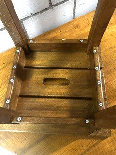 Hocker: ScHÖnEr  sTaBilER MaSSiVhOLz  HoCKeR – Gebraucht aus Winkel von zeho 3