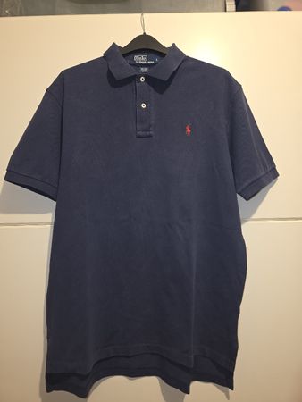 Polo Ralph Lauren bleu marine – Taille L – 100% coton