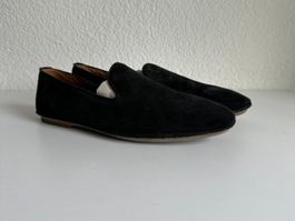 Schuhe Mokassins schwarz velours Grösse 41