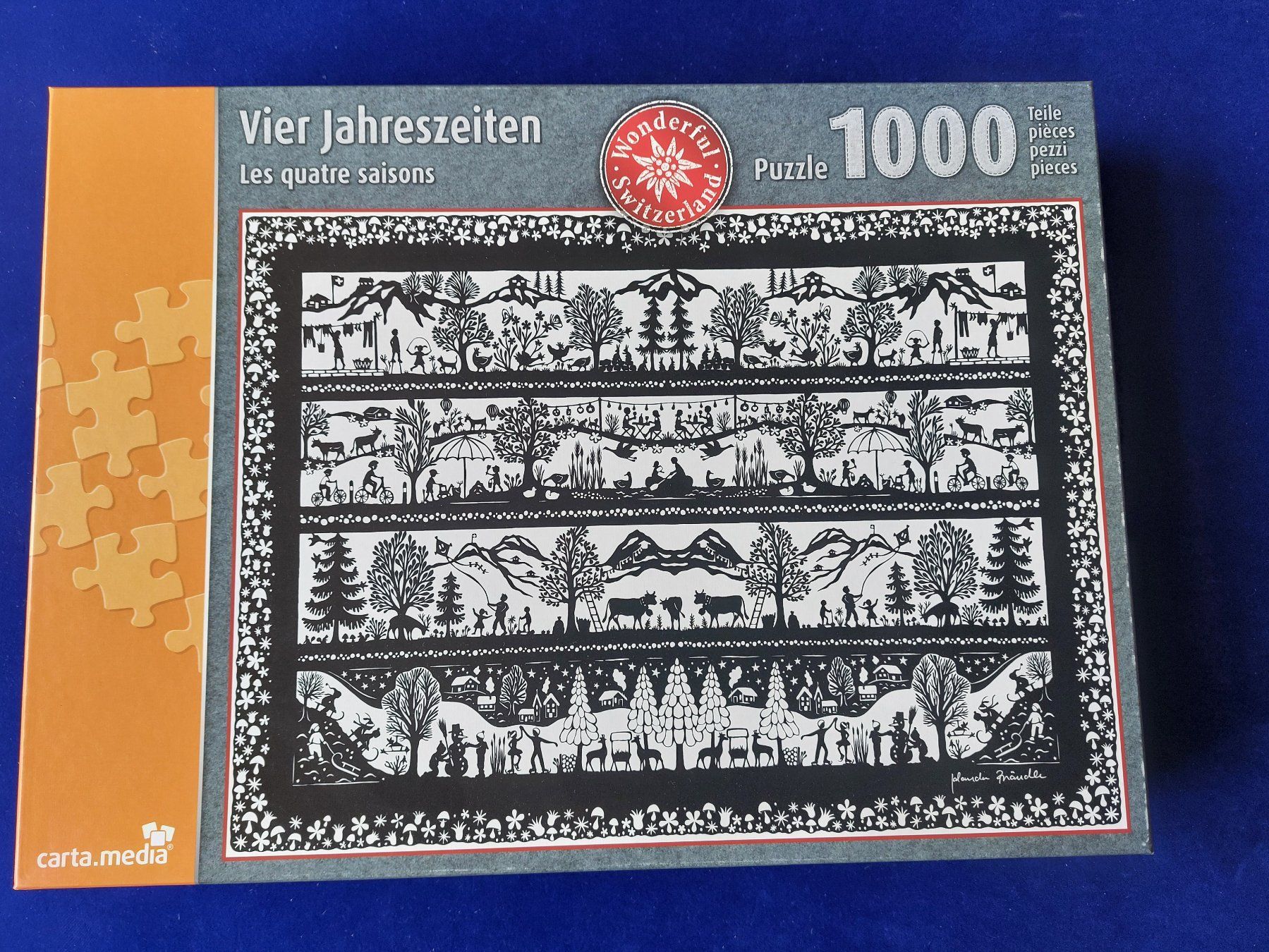 Puzzle: Puzzle mit Scherenschnittmuster von Jolanda Brändle – Nuovo e nell'imballaggio originale da Beringen venduto da Germaine59