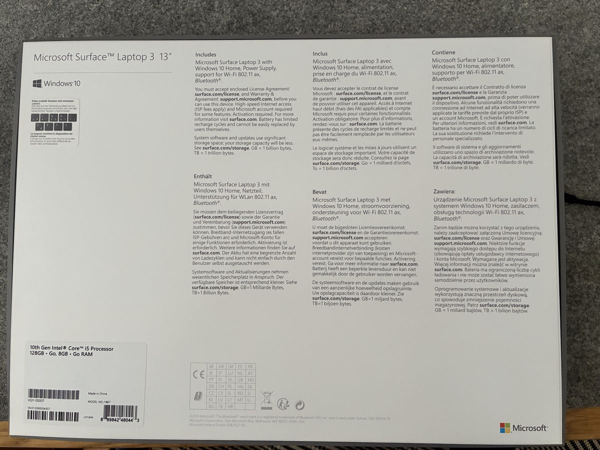 Microsoft Notebooks: Microsoft Surface Laptop 3 – Gebraucht aus Mont-sur-Rolle von MsRVD 5
