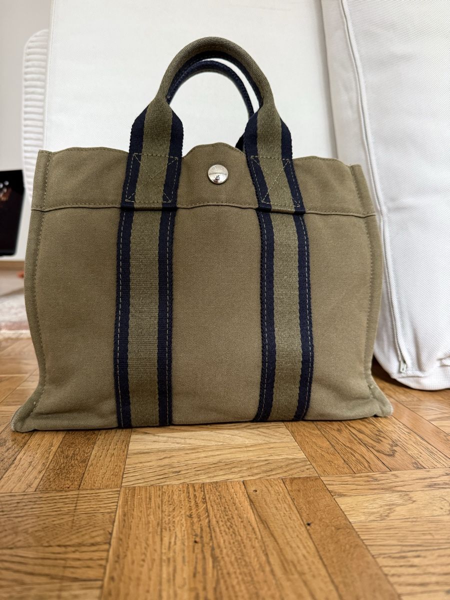 Hermès Borse: Hermes Fourre Tout Canvas Bag – Usato da Zürich venduto da sawe96