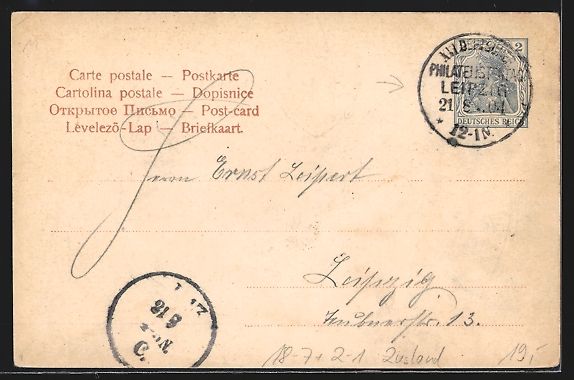 Cancelleria postale: Leipzig, 16. Deutsch-Oesterreich. Philat – Usato da Berlin venduto da bartko-reher 1