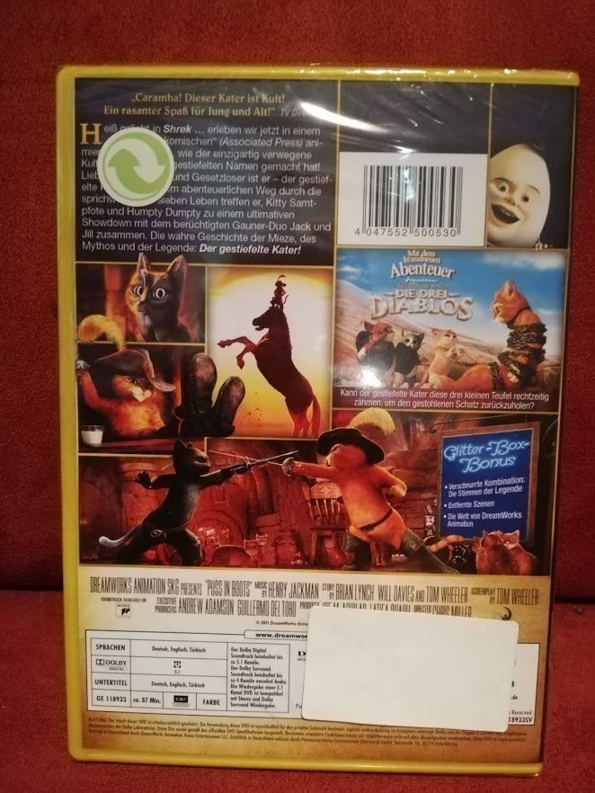 Tutti i DVDs: Der gestiefelte Kater DVD Neu – Nuovo e nell'imballaggio originale da Zofingen venduto da noise123 1