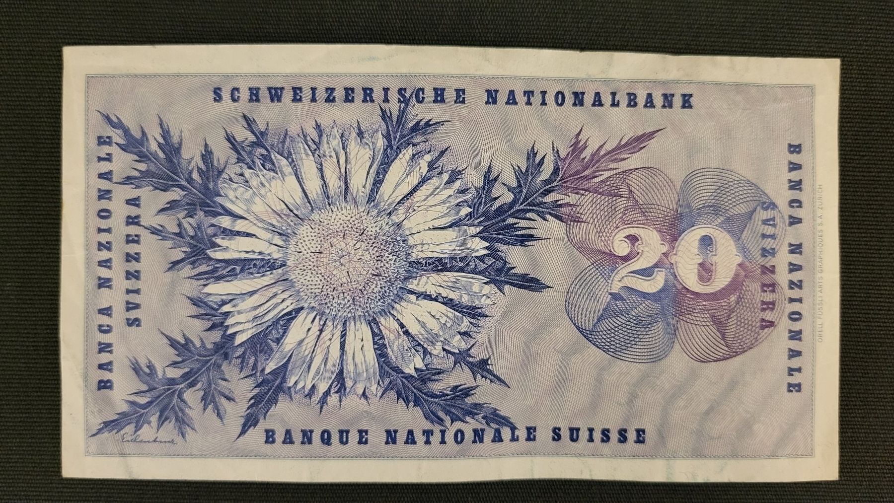 Banconote: Schweizer 20-Franken-Note, Serie 107 F – Usato da Basel venduto da spinne02 1